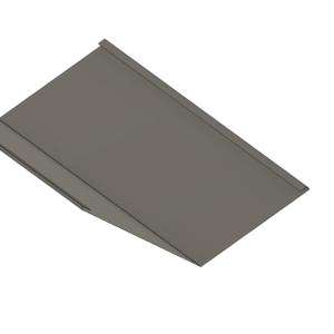 Galvalume Valley Flashing 10′ long