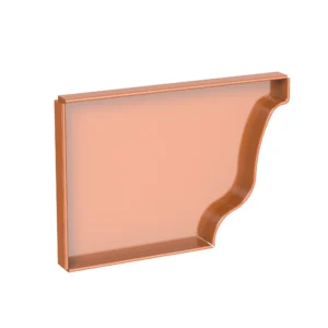 copper k-style gutter end cap