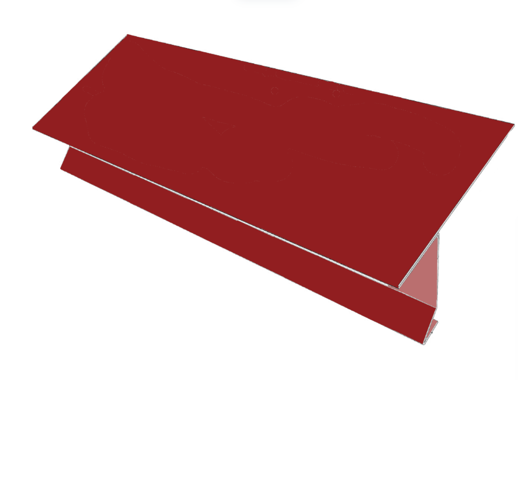 0.025″ (24 ga) Steel T-Style Drip Edge Flashing with Kynar 500® PVDF Resin-Based Coating 10′ long