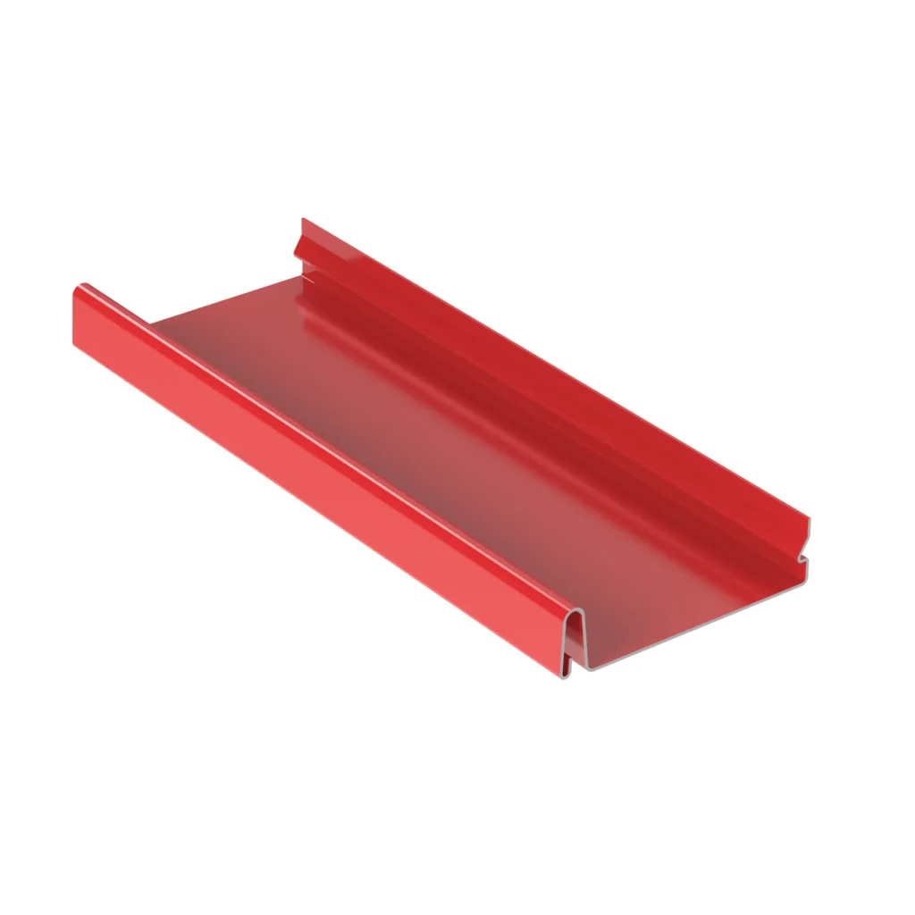 0.025″ (24 ga) Steel Snap Lock Standing Seam Metal Roofing Panels with Kynar 500® PVDF Resin-Based Coating 1′ long